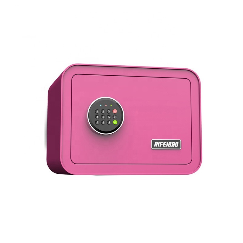 Aifeibao Square Metal Safe, BGXMD25 Pink